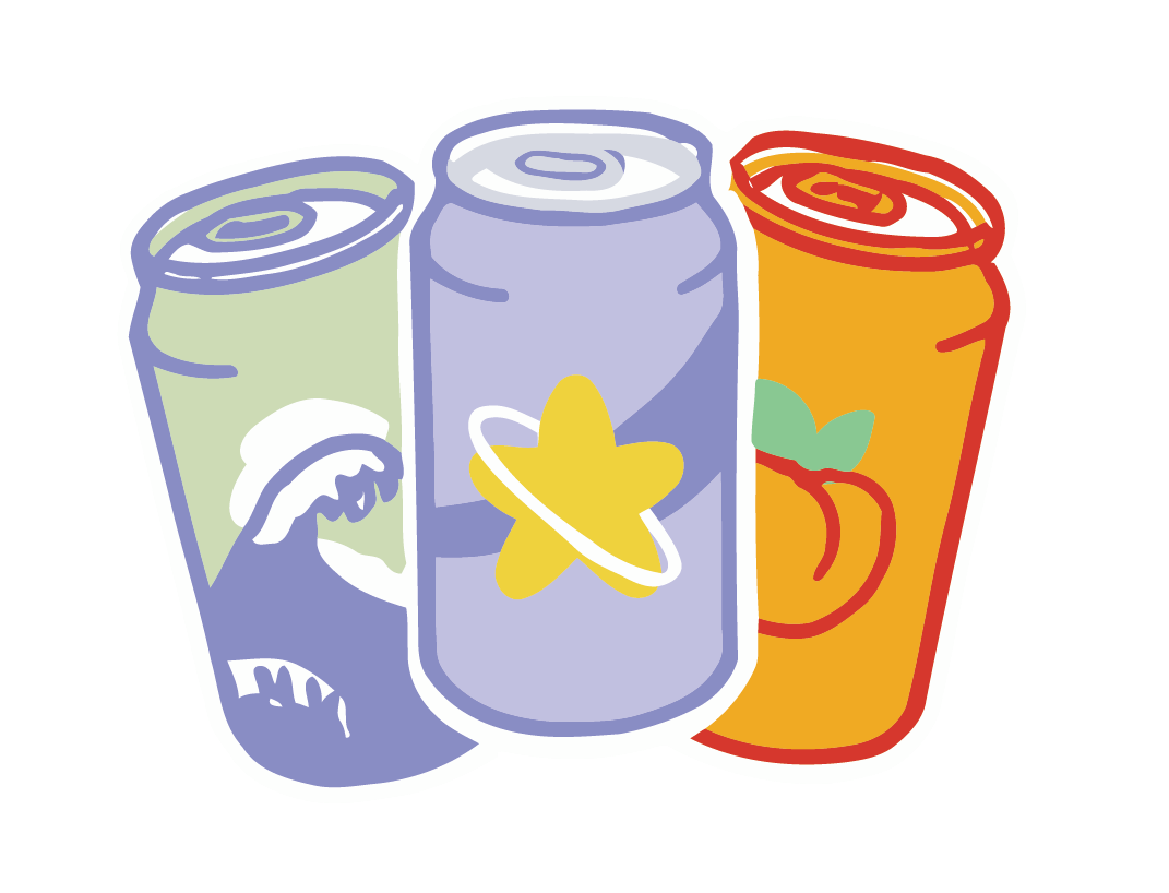 Fruit Soda Cans