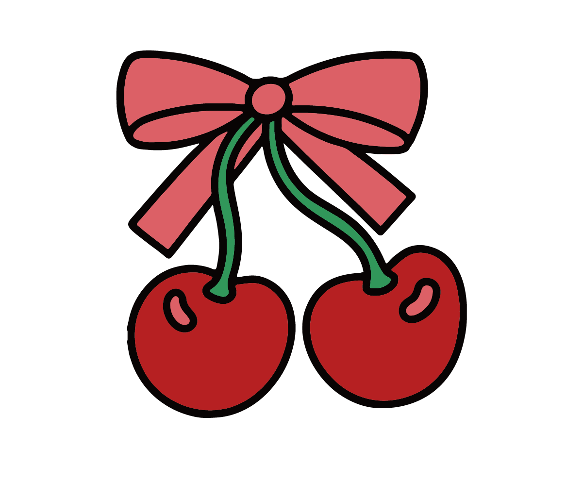 Cherries With Bow