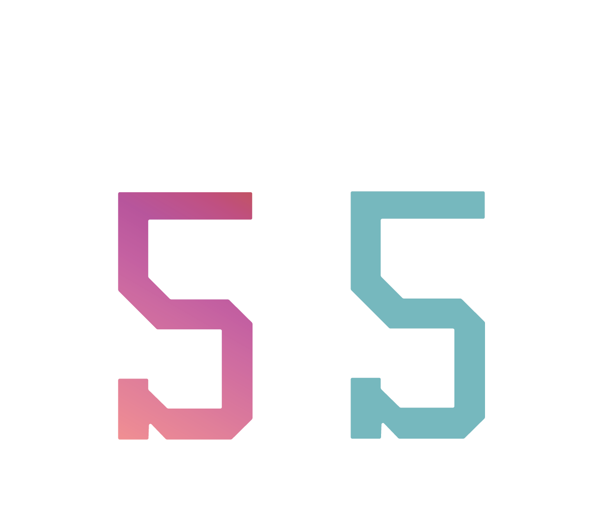 Number 5 Chenille Patch