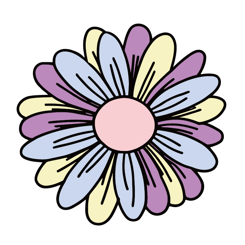 Pastel Daisy Flower