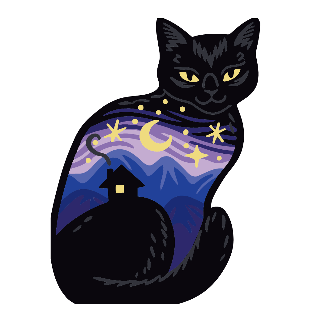 Mystical Night Cat