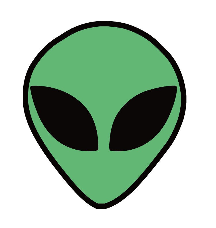 Green Alien Head
