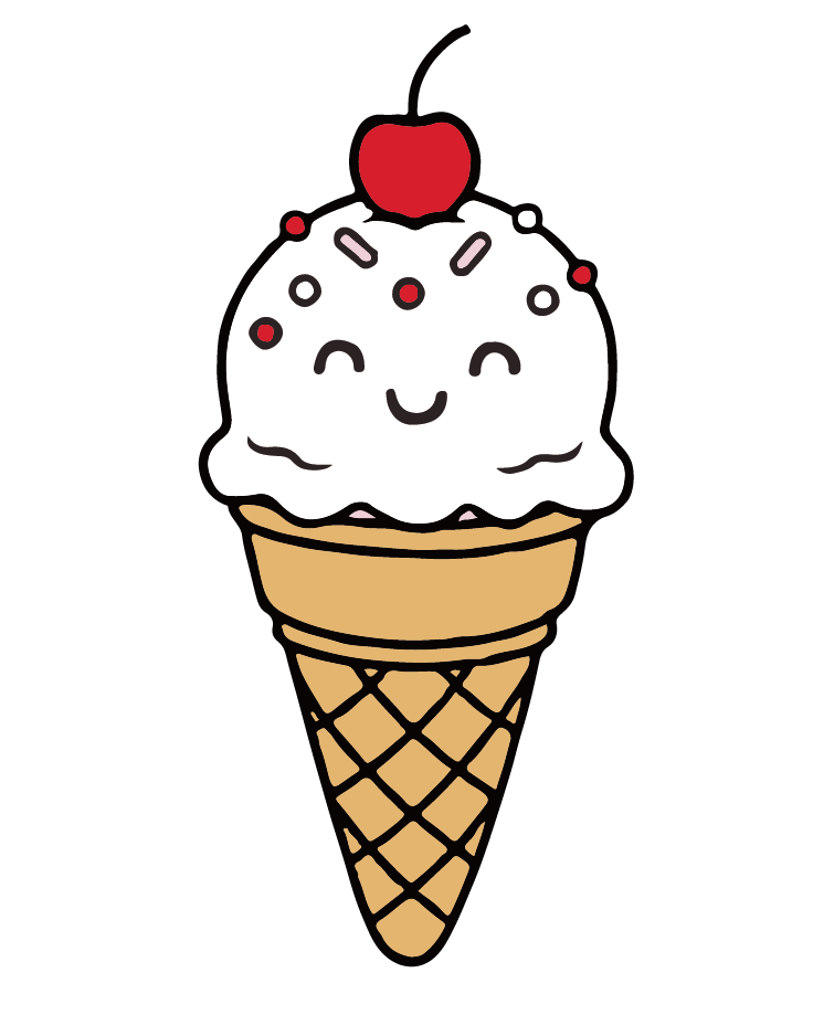 Happy Ice Cream Cone