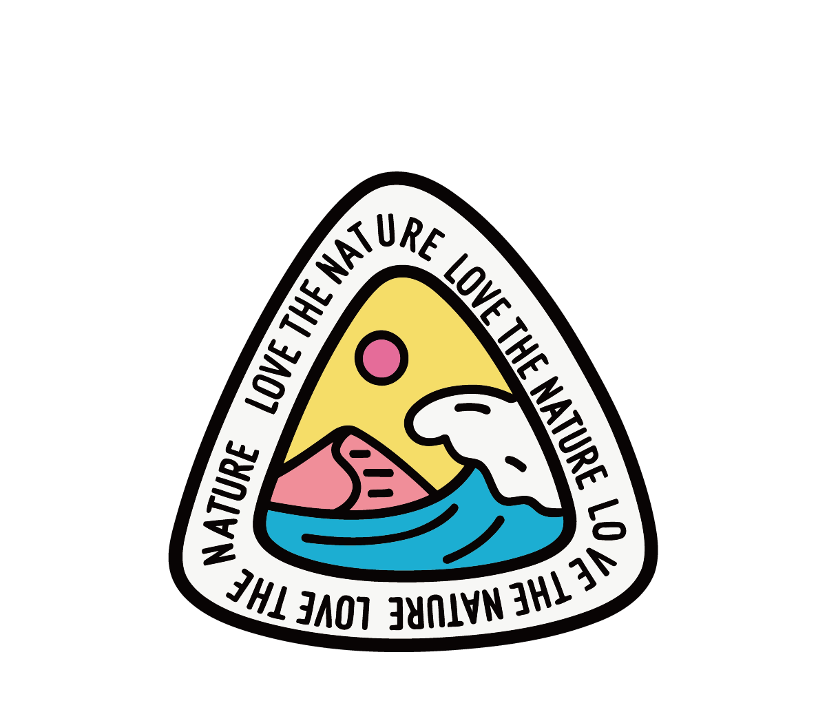 Love The Nature Triangle Patch