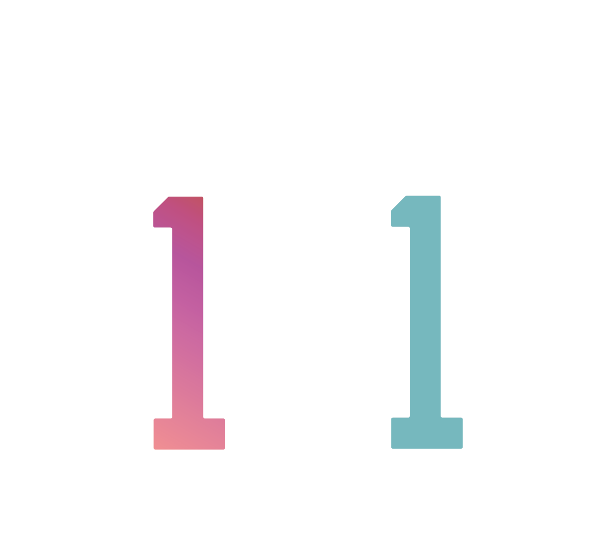 Number 1 Chenille Patch