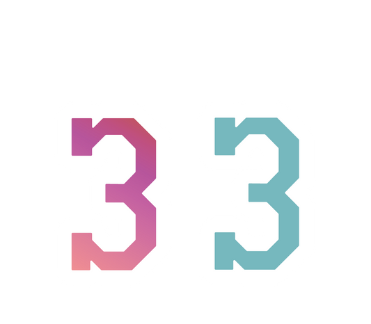 Number 3 Chenille Patch