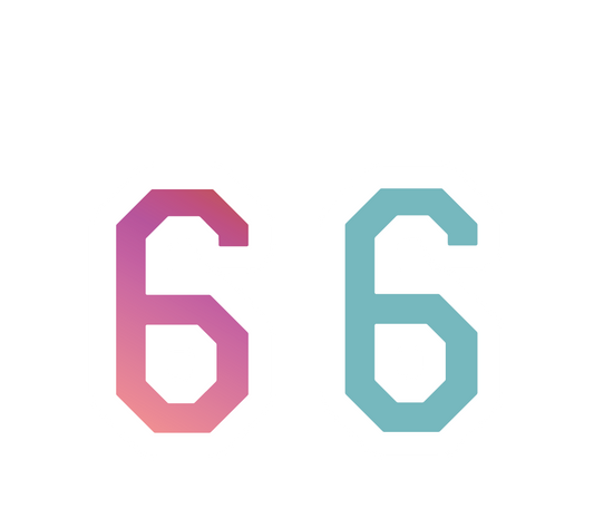 Number 6 Chenille Patch