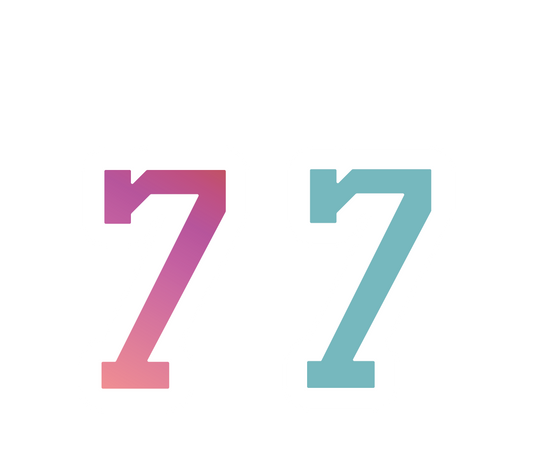 Number 7 Chenille Patch