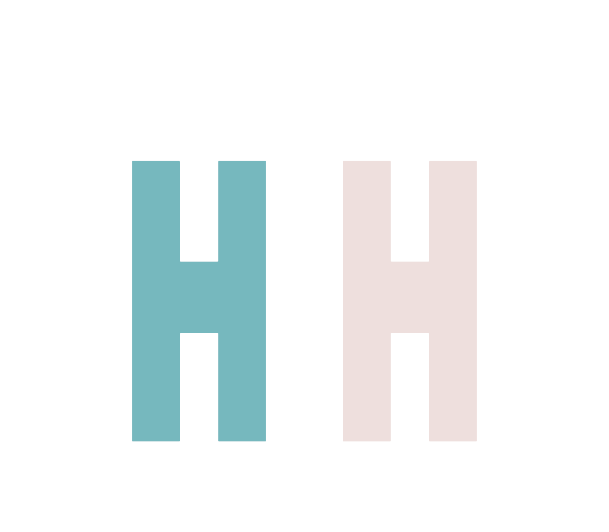 Letter H Chenille Patch