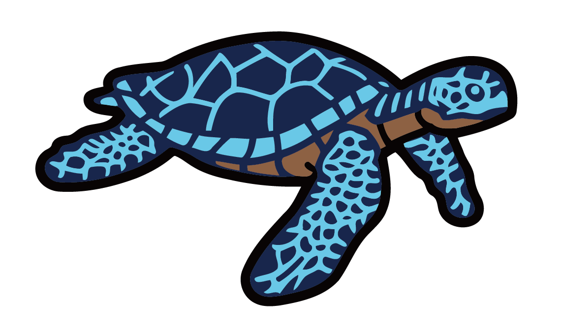 Blue Sea Turtle