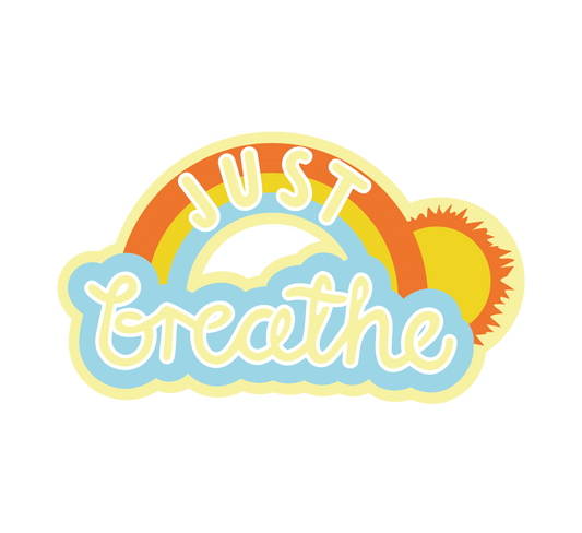 Just Breathe Rainbow Sun