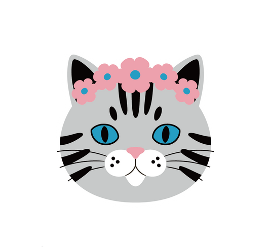 Flower Crown Cat