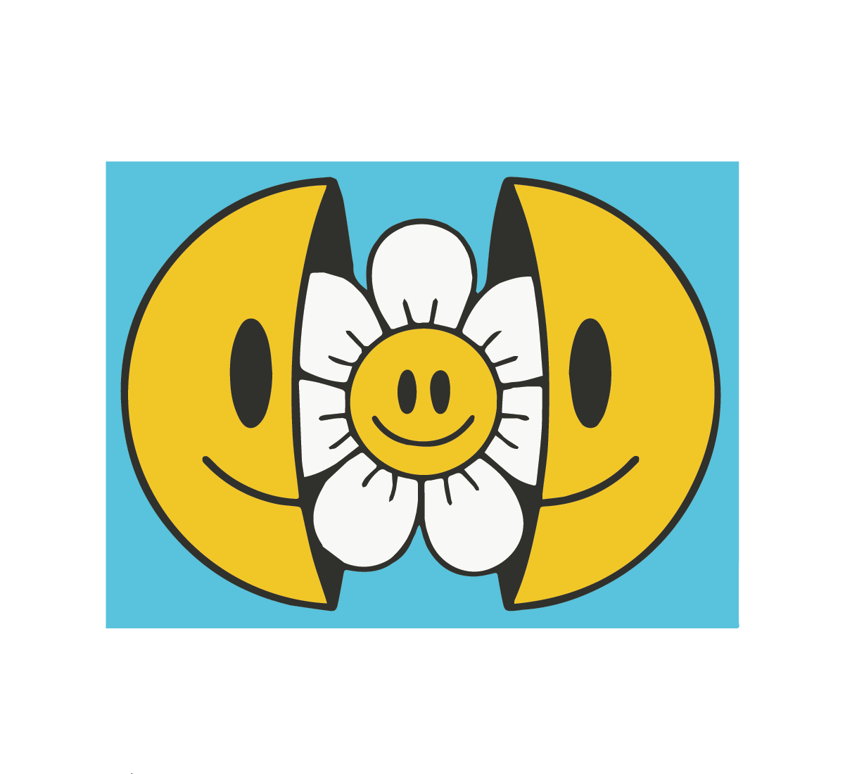 Split Smiley Flower